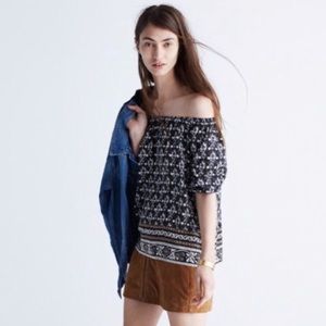 Madewell off the shoulder Blouse